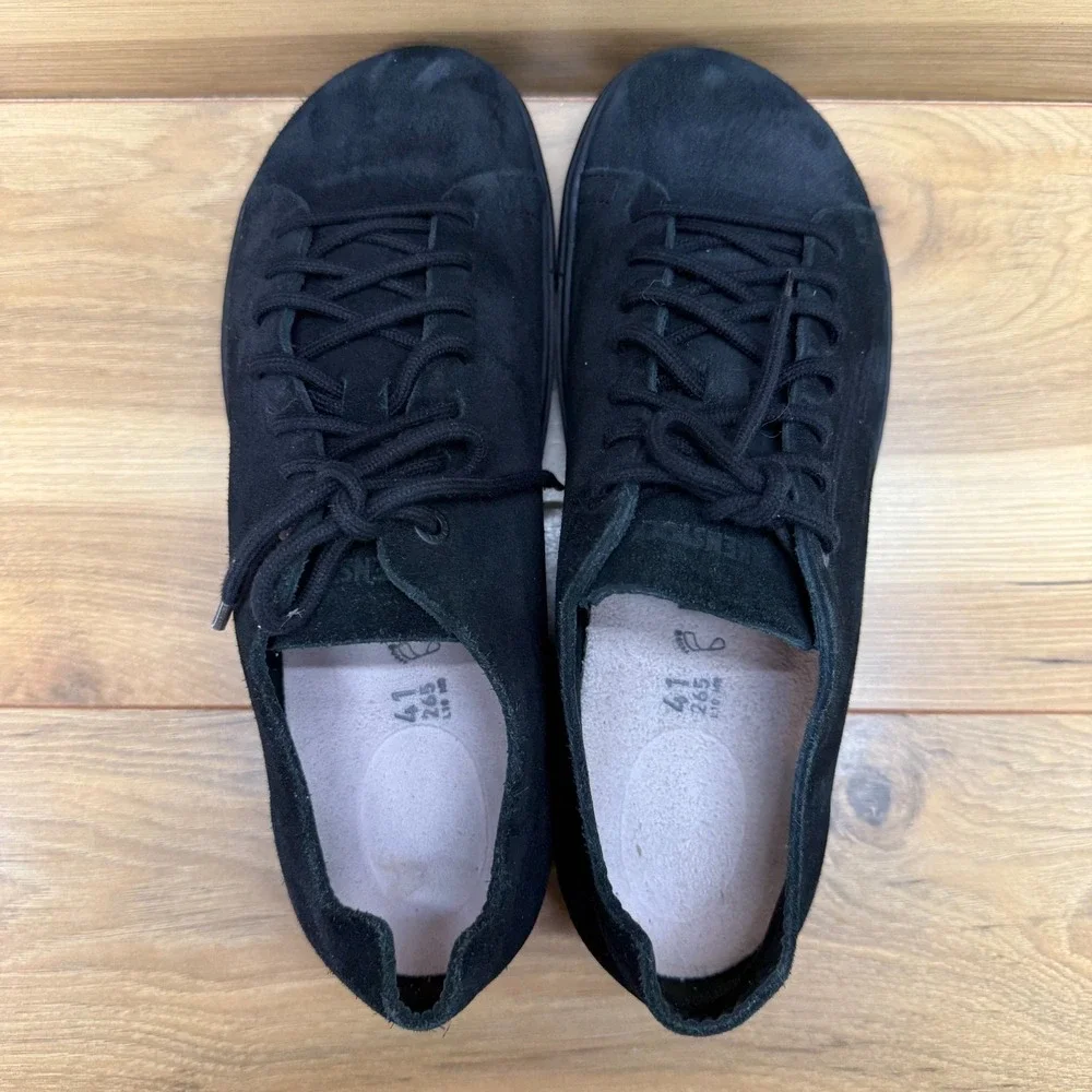 Birkenstock Bend Low Decon Black Suede Mens 8 W EU 41 Casual Minimalist Walking